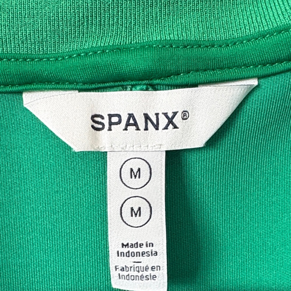 SPANX Green Sleeveless AirEssentials Pique Polo Dress - Picture 3 of 5